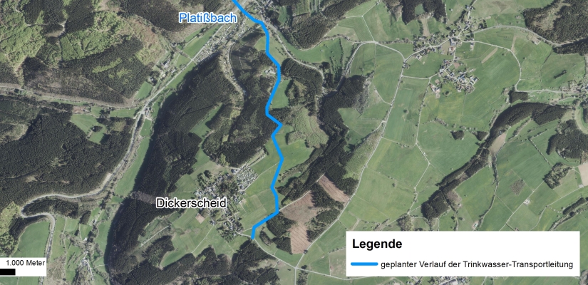 Trinkwasserleitung Hellenthal - Dickerscheid 